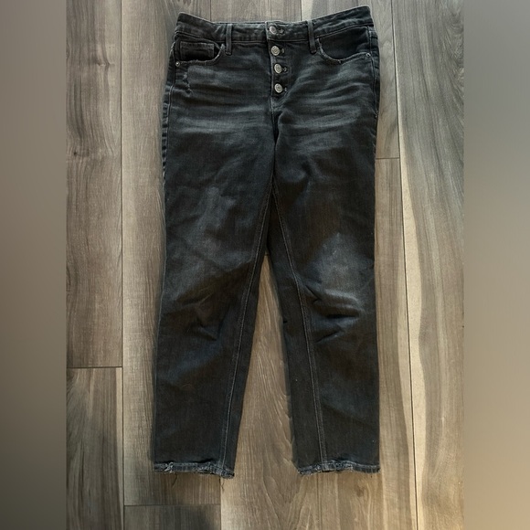 Old Navy Charcoal Denim Jeans size 8 - Picture 1 of 6